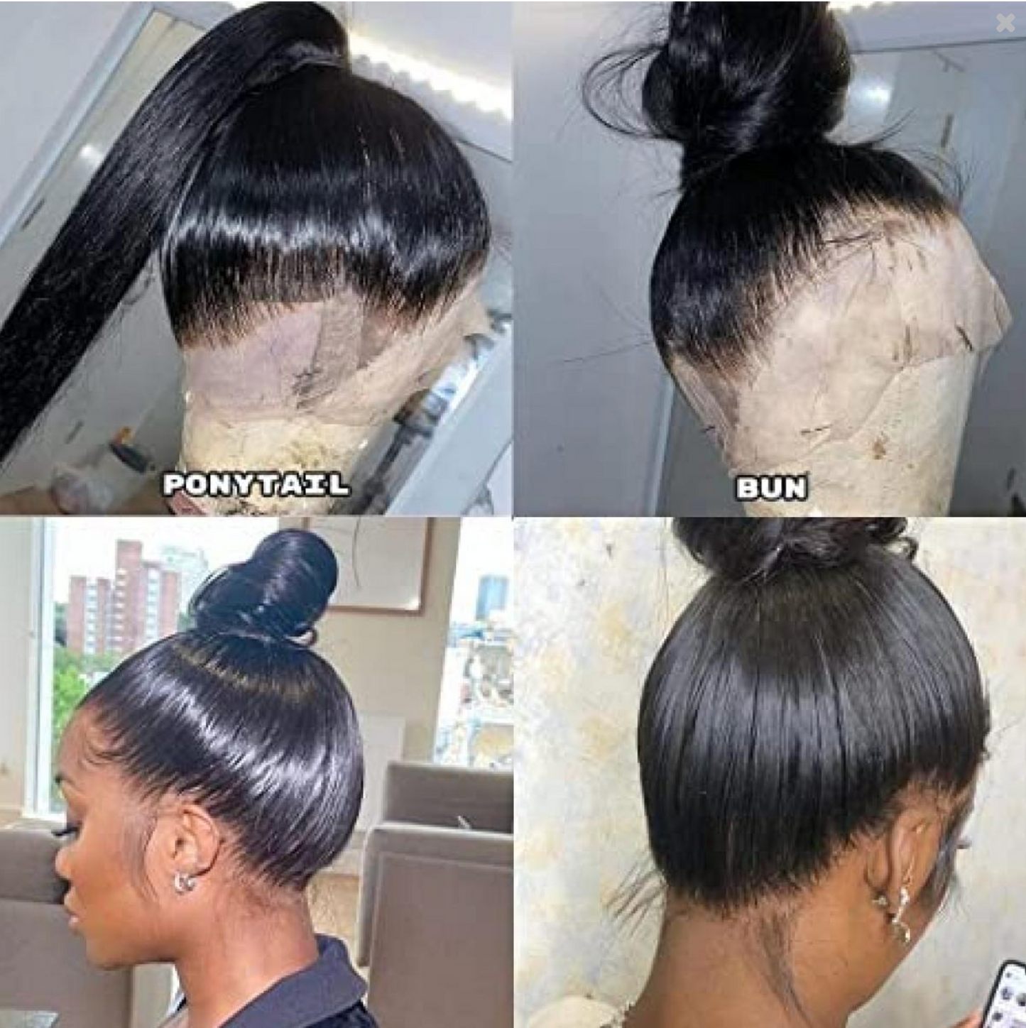 360º Straight Frontal Closure